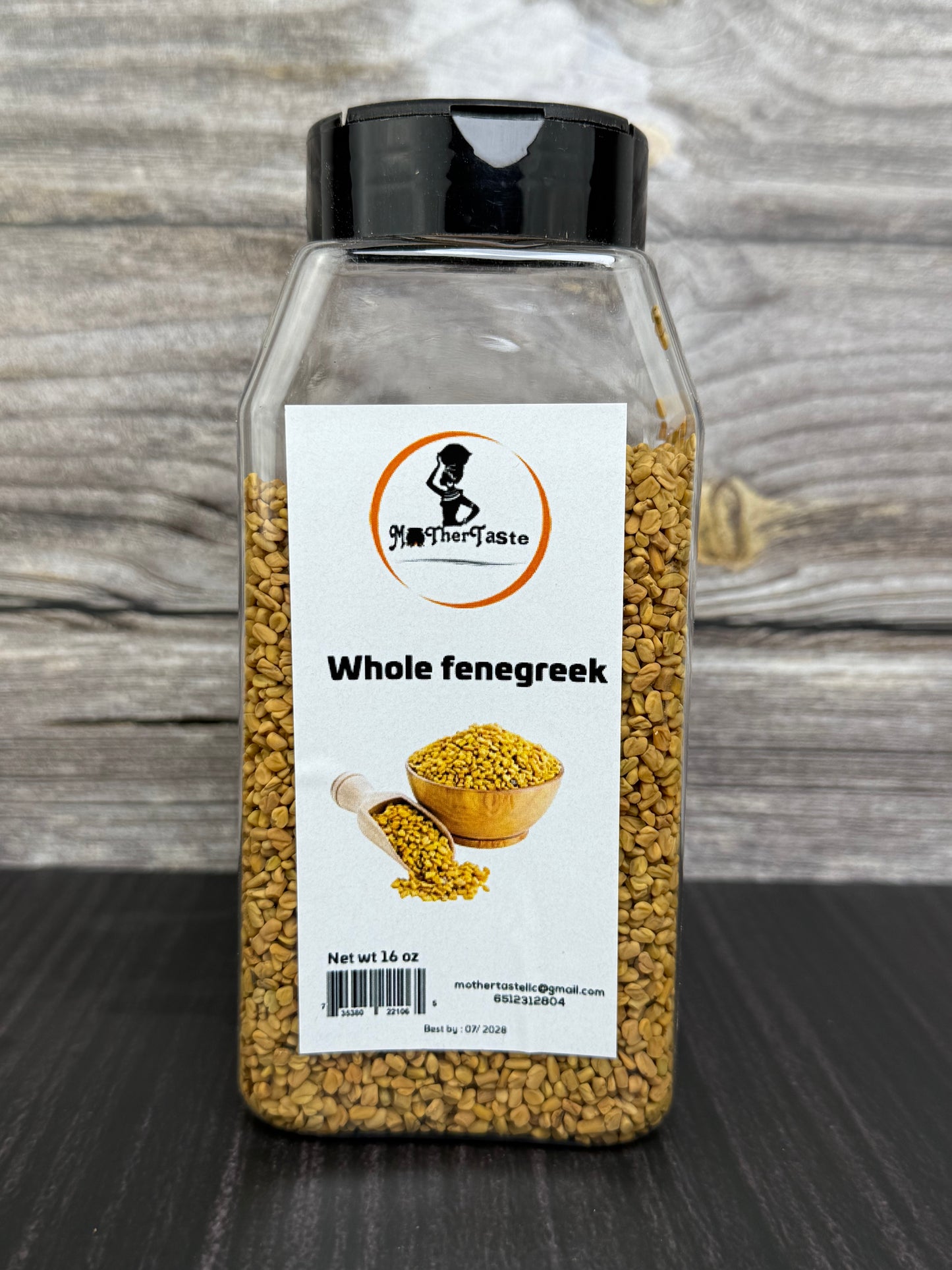 Whole fenugreek seeds