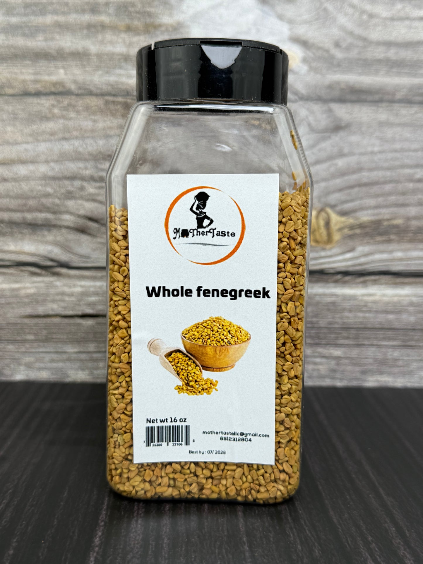 Whole fenugreek seeds