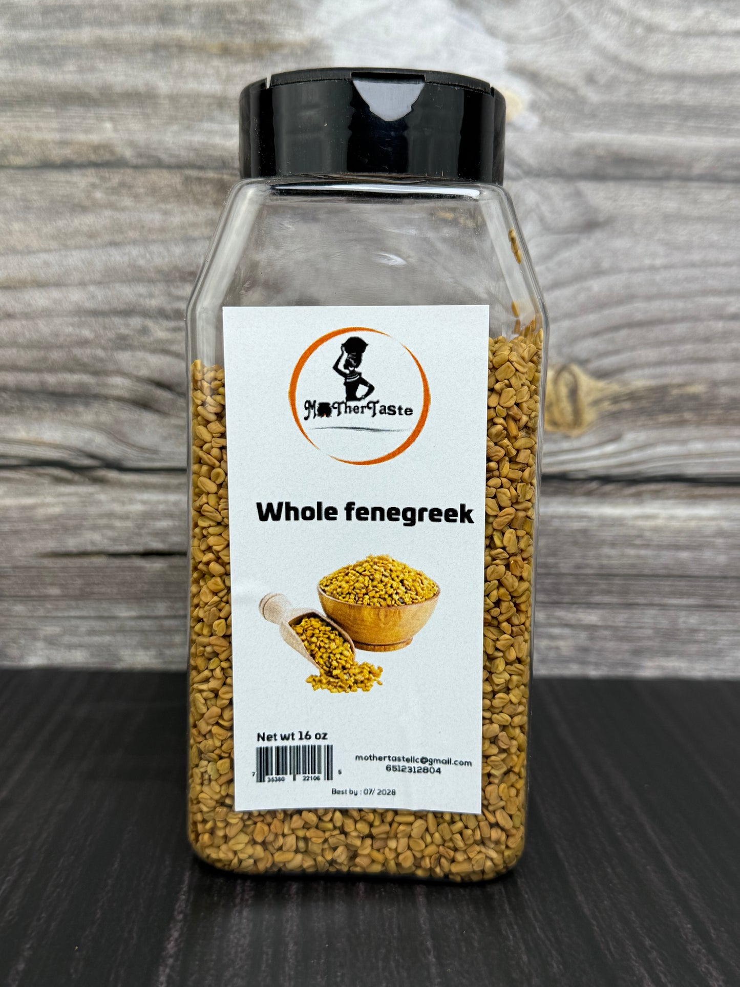 Whole fenugreek seeds